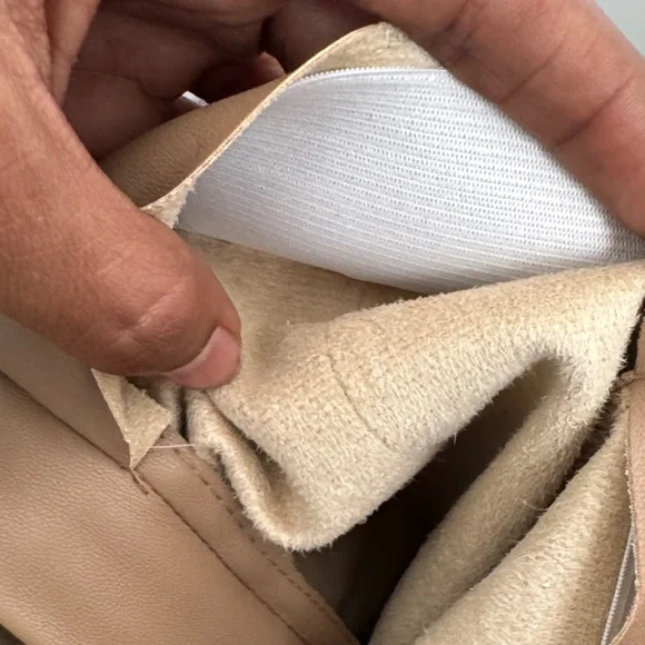 ZARA faux leather Tan Women's skinny Pants size M - Picture 12 of 14